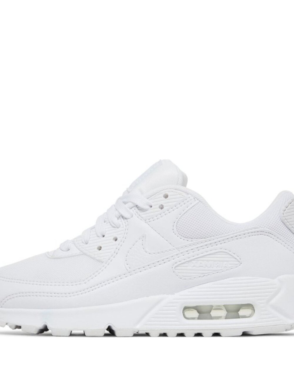 Women's Nike Air Max 90 Shoes - Triple White DH8010-100 - Picture 9 of 9